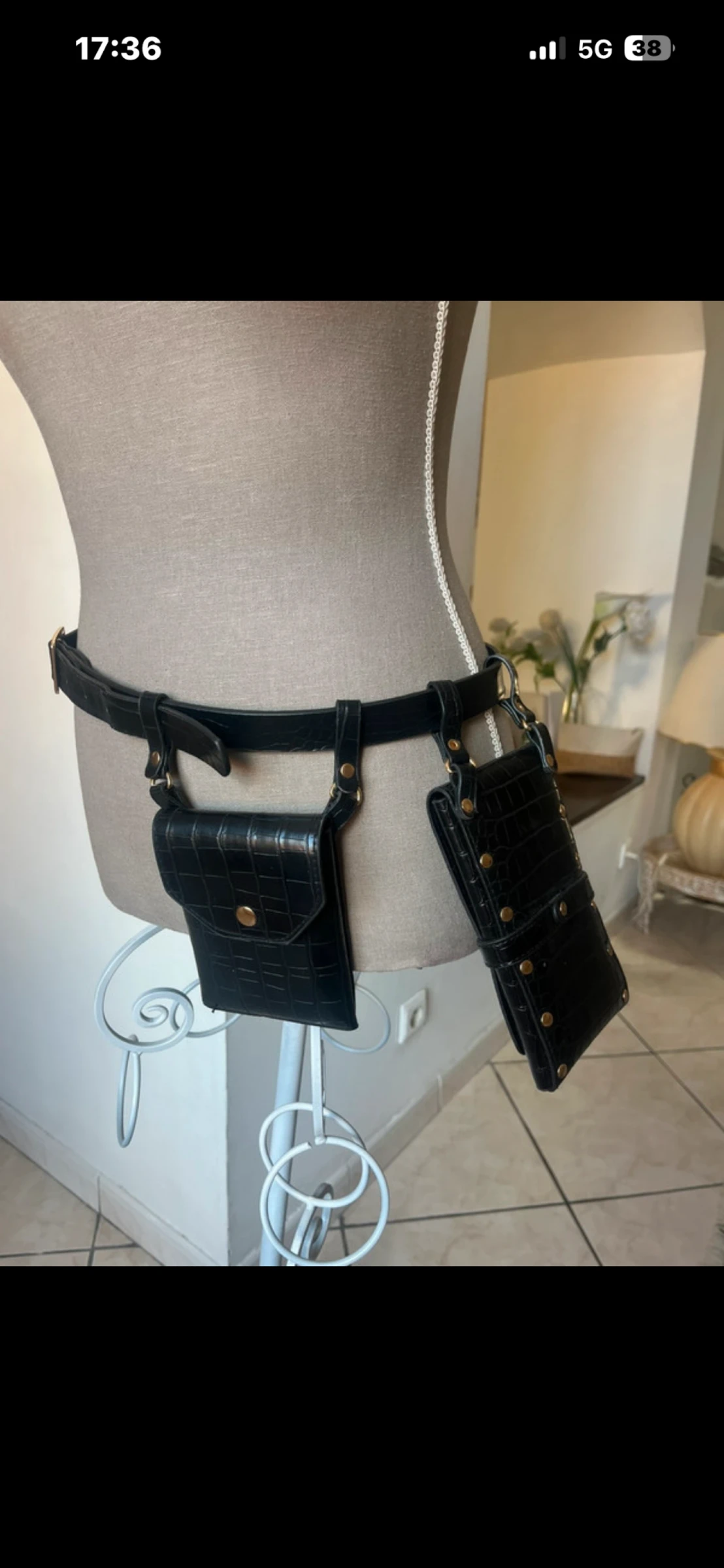 Ceinture avec 2 pochettes 